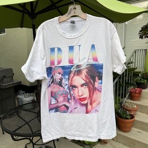 Dua Lipa T-Shirt White Men's Large